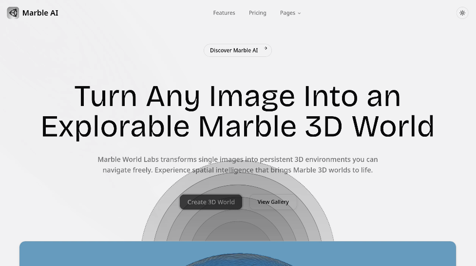 Marble AI: 3D AI tool to quickly transform images into 3D environments