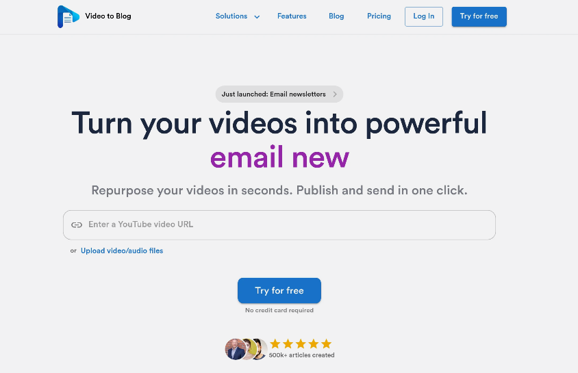 Video to Blog: VideoText Tool to quickly convert video and audio files to sEO-optimal blog posts