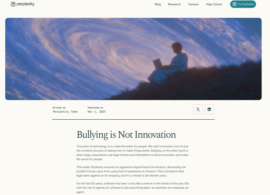 Perplexity LongBook for Amazon "Box" AI Browser