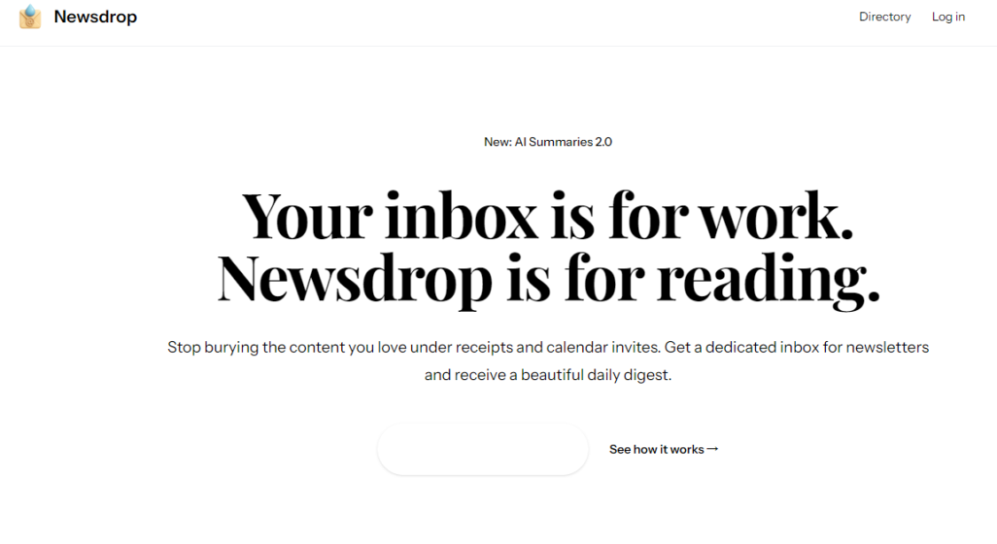 Newsdrop: AAI tool to organize subscriptions and to obtain information more efficiently through an AI summary and a daily selection