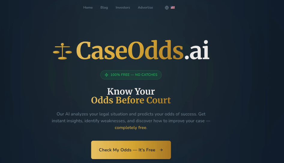 CaseOdds: AI Legal Case Analysis Tool, Free Access to Case Opinion Analysis