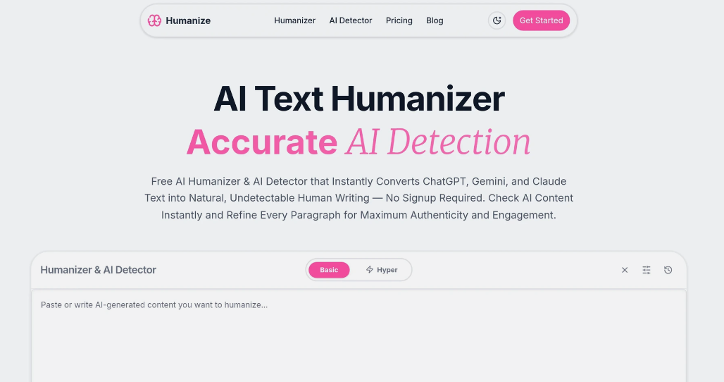 Humanize: A free-of-charge AI colour tool to convert the text generated by AI into a fluid, natural text circumvention of AI testing
