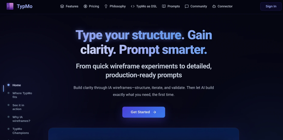 TypMo: AI design tool to translate a disorderly idea into an orderly structure