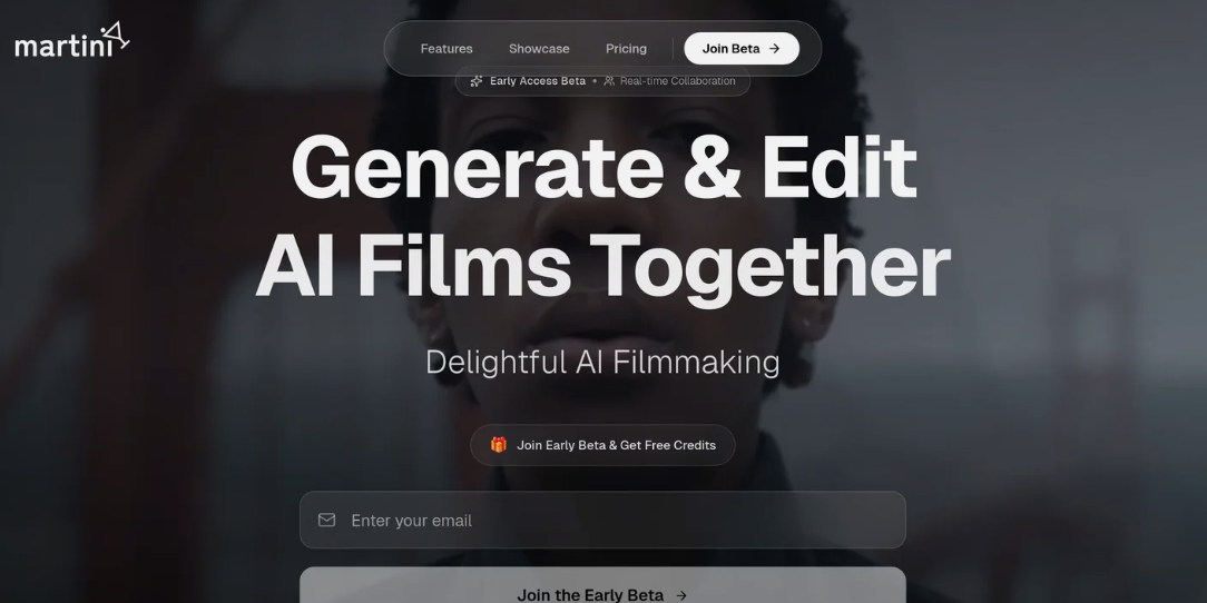 Martini：AI电影制作平台，可以与团队成员一起生成和编辑AI电影