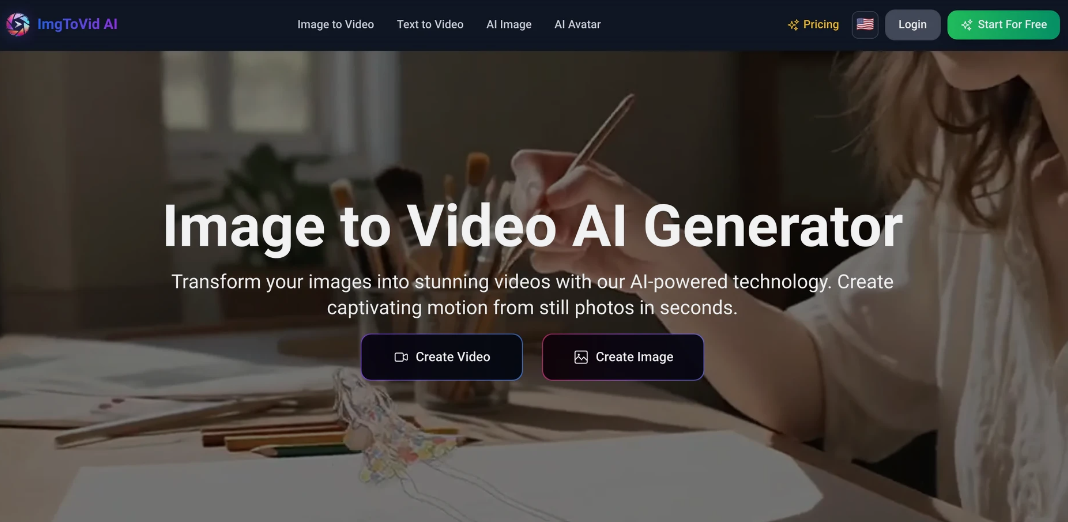 ImgToVid AI: AI ImageVide Tool to convert static images into dynamic videos
