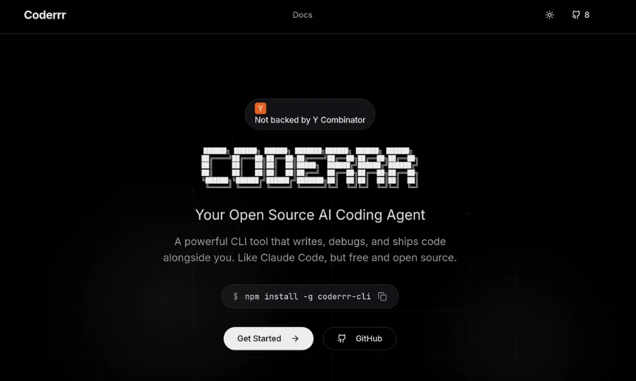 69b18426j00t97ps5002fd000ot00vp Coderrr: A powerful open-source AI coding assistant CLI tool that prepares, debugs and publishes code