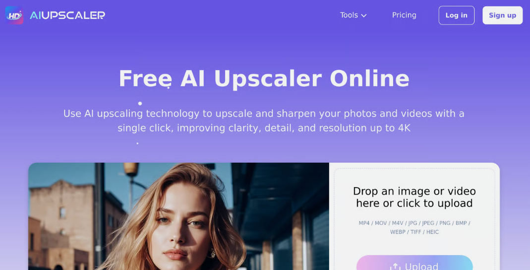 AI Upscaler: Online AI Image and Video Enhancement Tool, AI One Key to Enhance Image and Video Quality