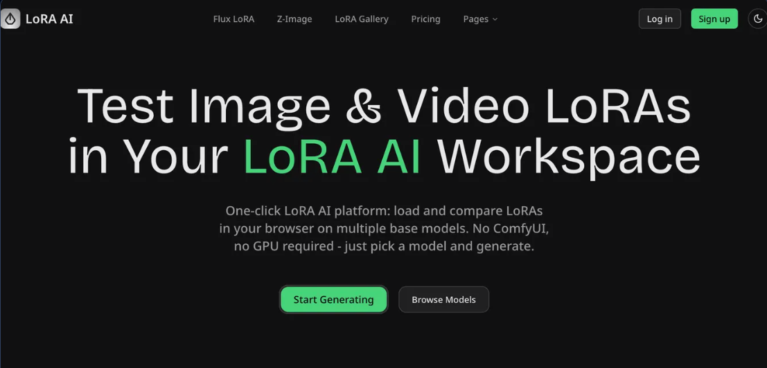 LoRA AI: LoRA model online platform, online models like Flux LoRA generate AI images and videos