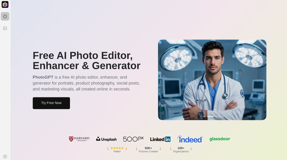 PhotoGPT：一款免费的 AI 照片编辑器，可在线编辑、增强和生成照片