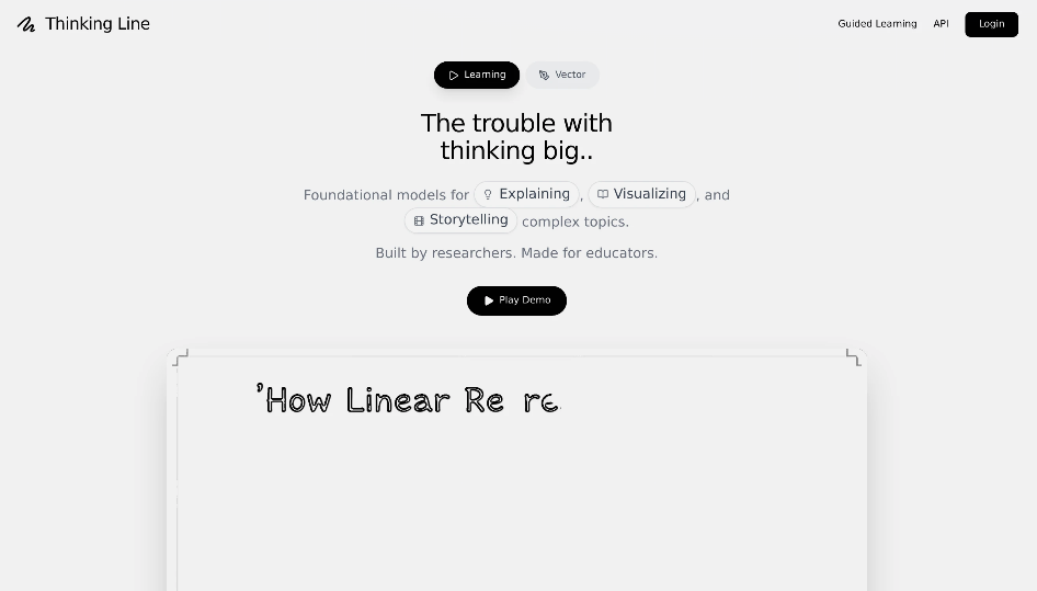 Thinking Line：AI图像矢量化与涂鸦创作工具，将图像转换为矢量图