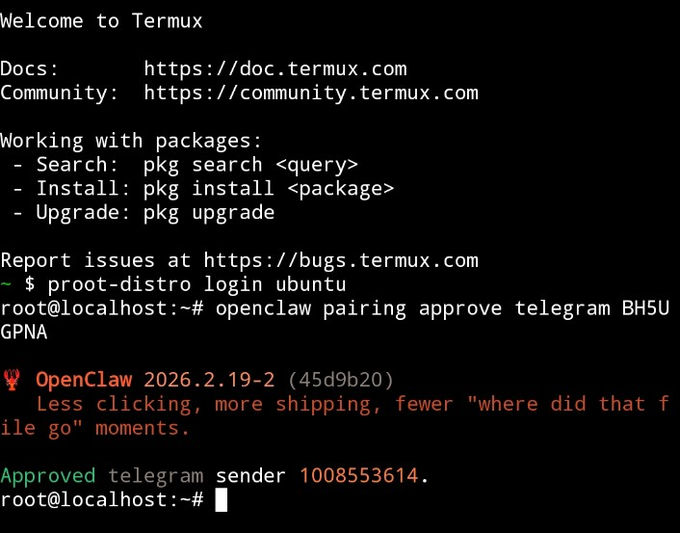56a3306bj00tbzkyd005od000iw00etp 旧手机别扔,OpenClaw (Clawdbot) 手机版部署教程