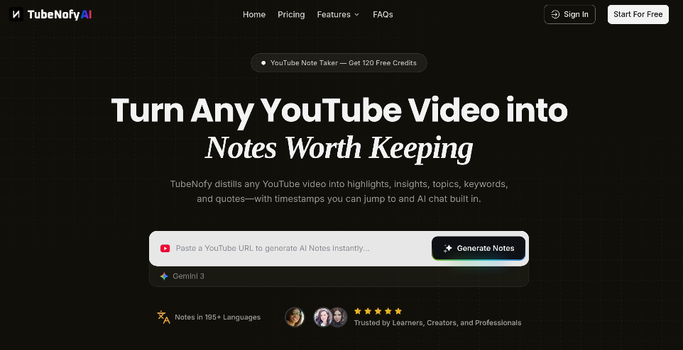 75aeca93j00tbzlg8005fd000qq00dqp TubeNofy AI:AI视频工具,将 YouTube 视频转化为结构化笔记