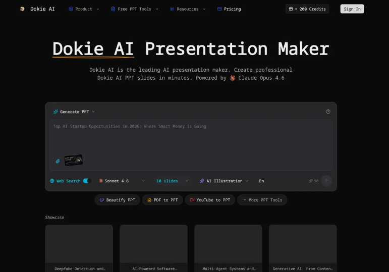 8c9270d3j00tbrz7g002qd000lf00ezp Dokie AI:AI演示文稿制作工具,快速创建专业的 PPT 幻灯片