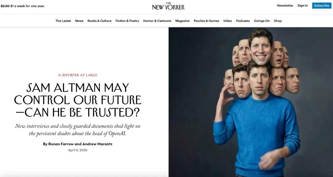 讨好型+反社会型人格：《纽约客》深度调查还原山姆·奥特曼真实面目