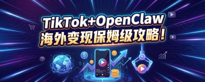 An overseas tiktok conversion course with hands on the OpenClaw