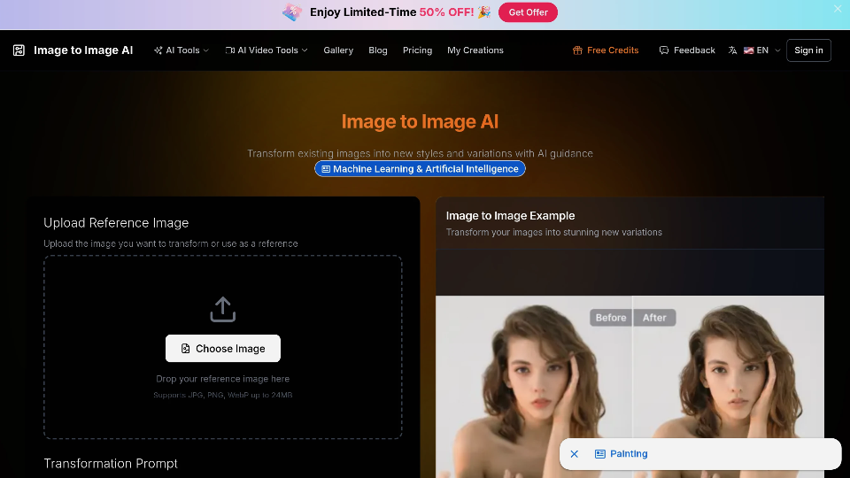 a1d66235j00tfxq270080d000qo00f0p Image to Image AI:AI图像转换工具,支持多种艺术效果、背景更换和细节增强