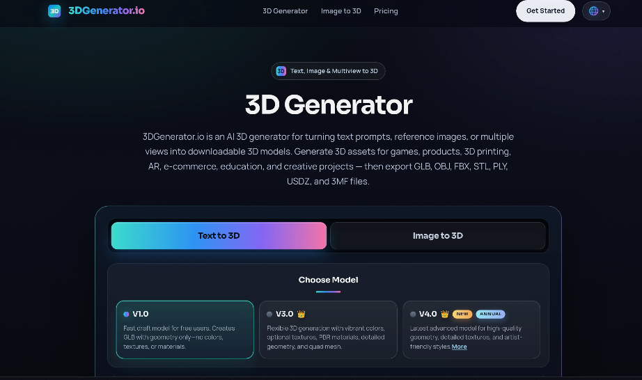 805b34e5j00ti9be0007nd000pm00f6p 3DGenerator:在线AI 3D生成器,从文本、图片或多视图生成可下载的3D模型