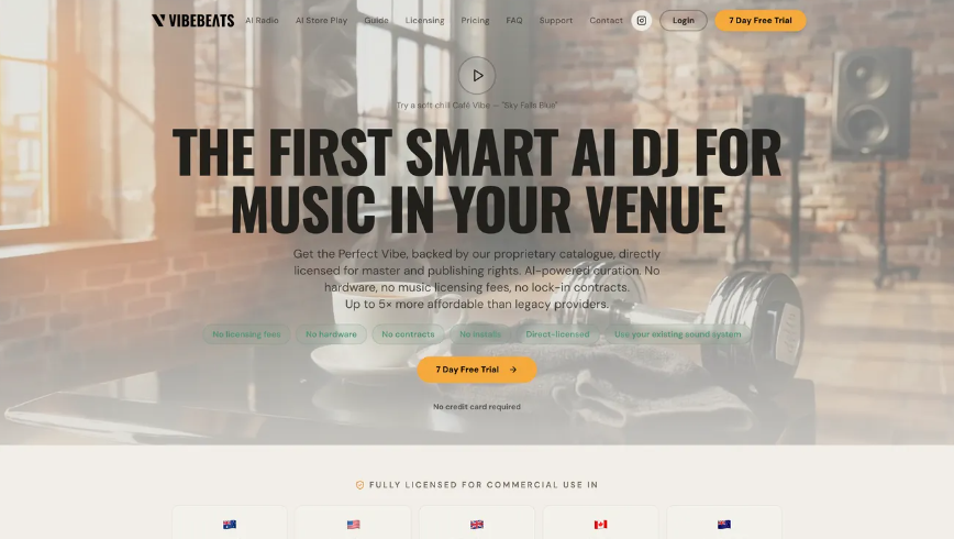 b5b9a01ej00tix13b00cbd000o400dmp VibeBeats:直接授权的AI商用音乐,提供完全授权、无需硬件的智能音乐播放方案