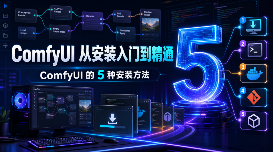 932dcb6aj00tjjrt700mbd000ox00dvp ComfyUI 从安装入门到精通,ComfyUI 的5种安装方法