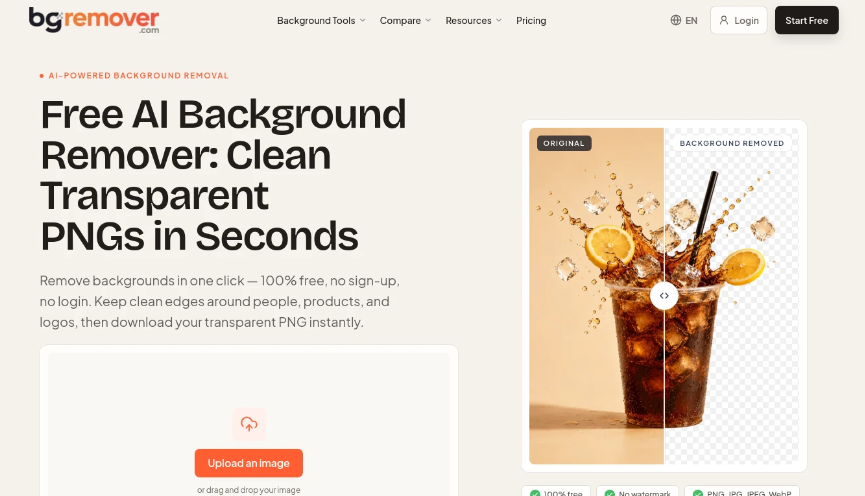 BGRRemover: Free AI Background Remover, Online One Click to Remove Picture Background