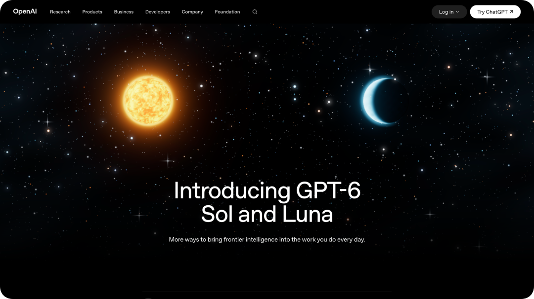 03c6105bj00tlso83009ld000u000gum GPT-6 Sol 与 Luna 发布,API 价格降低 50%