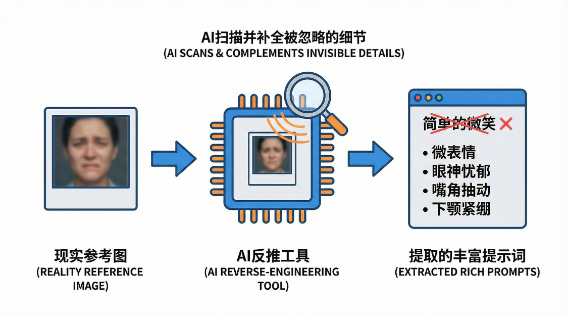 07e9d747j00tlg86j00u9d000v900hfp AI提示词创作第二十七节:如何用AI反向破译你脑海中的画面?