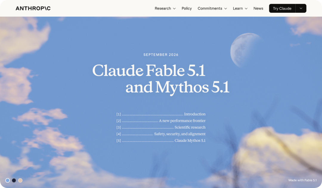 Anthropic 发布 Claude Fable 5.1，典型任务成本降低约 25%