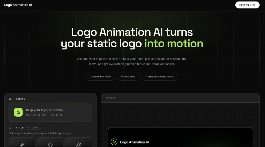 Logo Animation AI: Auto Generate Dynamic Logo Tool to Convert Static Logo to Dynamic Video
