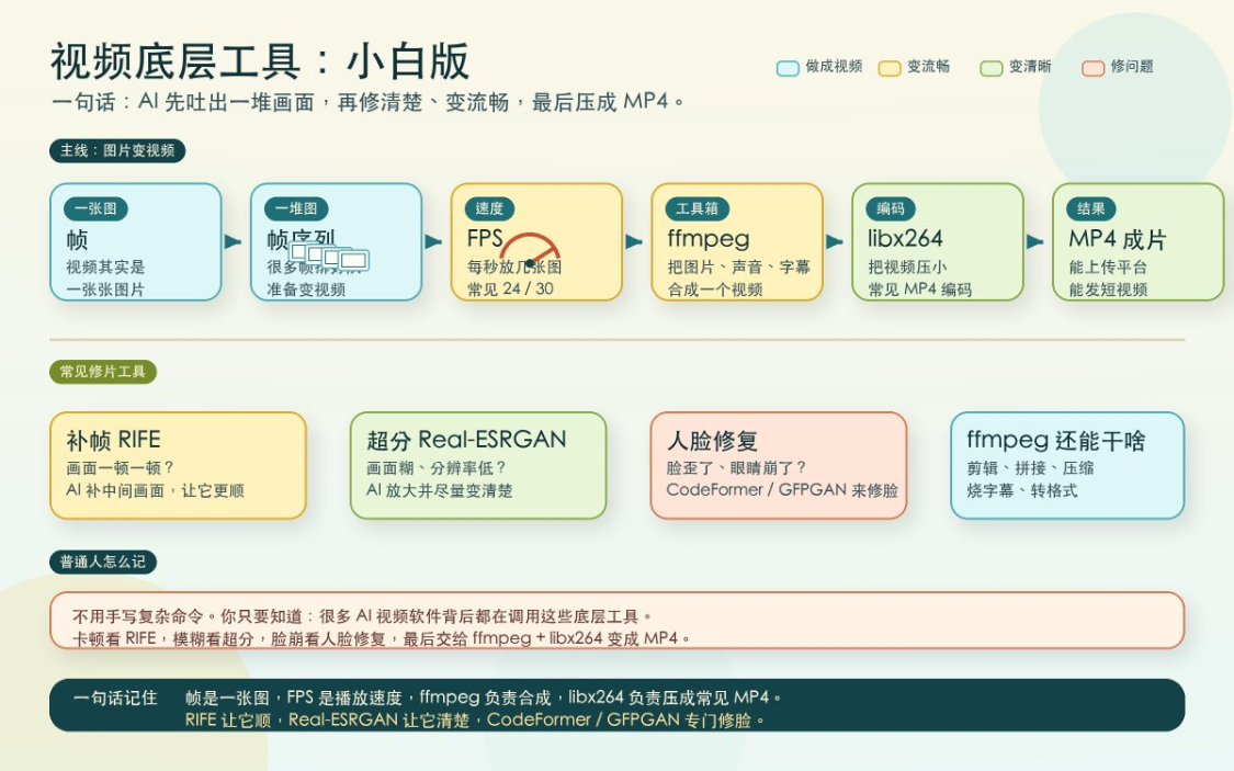 4d9d88a5j00tkq4gc00ijd000v900jjp AI生成视频入门:普通人第一次做AI视频,应该先搞懂这些基础概念