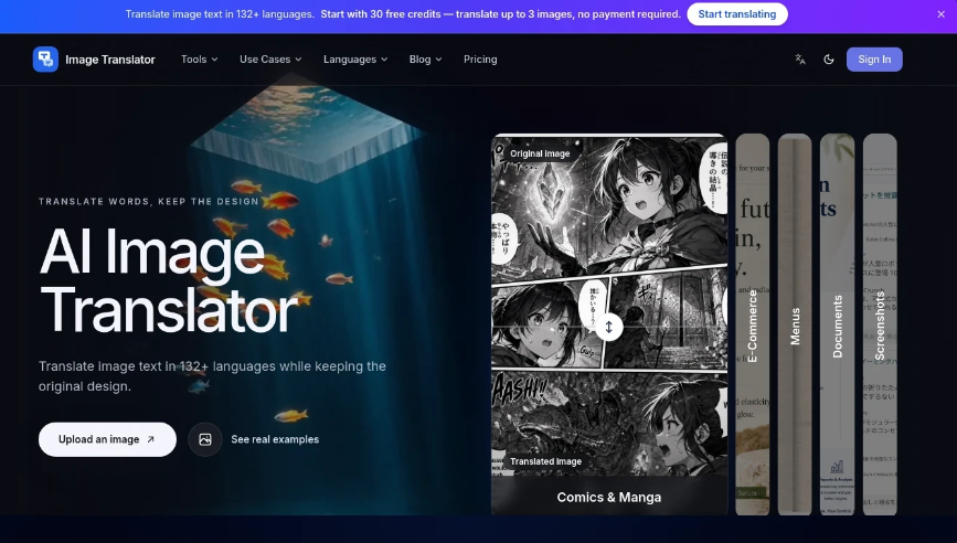 Image Translator：在线图片翻译工具，保持原始排版与设计