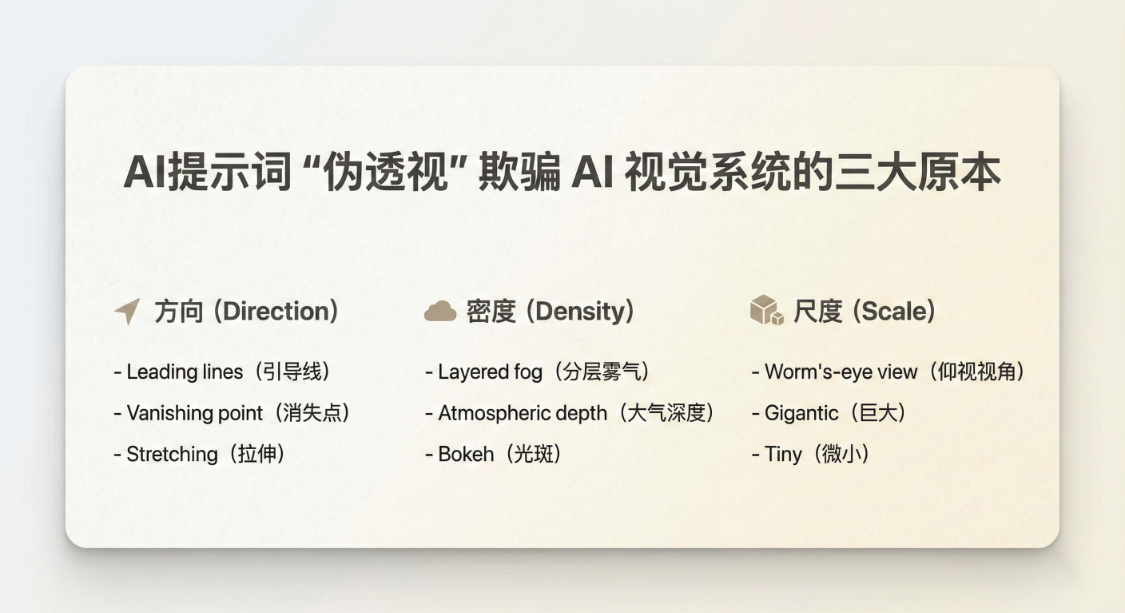 b11e81cej00tl6w7200r8d000v900h1p AI绘画提示词创作第九节:打破平面魔咒:利用“伪透视”欺骗 AI 视觉系统