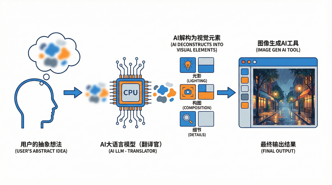 e783f57cj00tlg85h00wld000v900hfp AI提示词创作第二十七节:如何用AI反向破译你脑海中的画面?