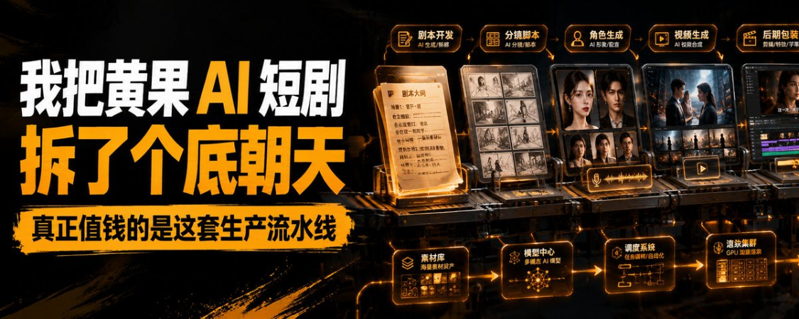 AI批量生成短剧，拆解黄果短剧制作全套教程