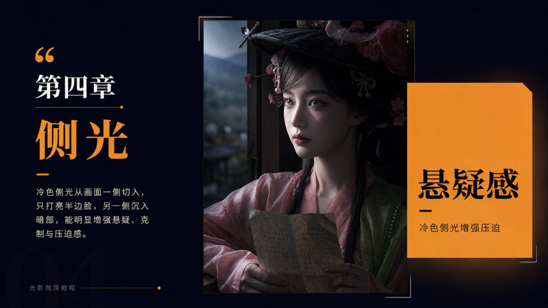 f4e4f455j00tli5dg00h8d000v900hlp AI提示词创作第六十四节:如何用光线提升AI视频质感?AI画面想要真实,先学会这5种打光