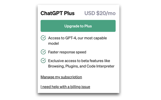 ChatGPT Plus 经验分享:是否值得花钱升级?