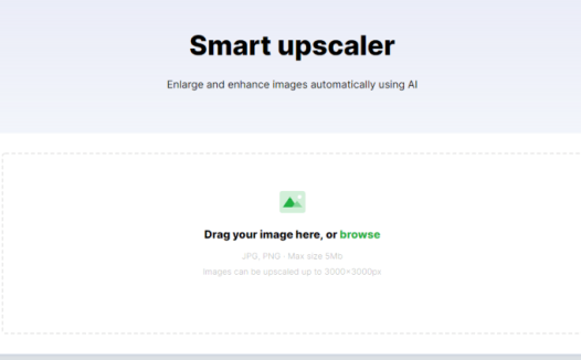 Smart upscaler：基于人工智能的在线图片清晰度提升及放大工具