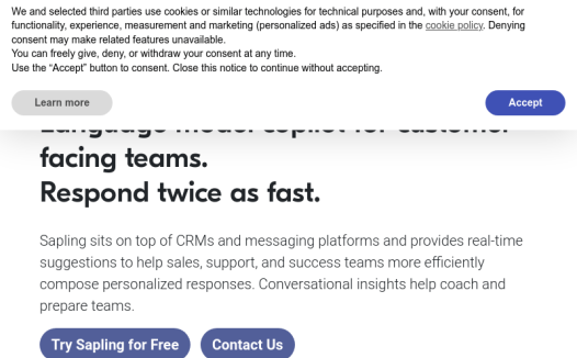 Sapling：一款面向客户沟通团队的语言模型助手