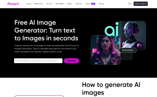 Picsart: AI一键绘制艺术照片
