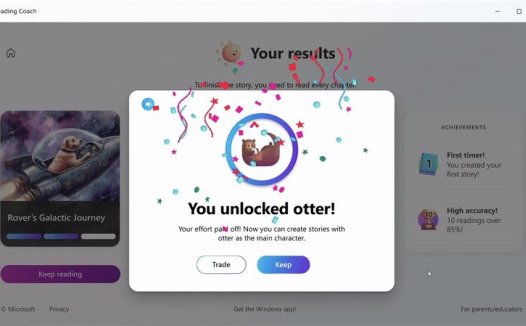 微软Reading Coach上线 AI打造定制化阅读体验