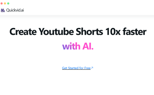 QuickVid.Ai: 利用人工智能的AI剪辑生成短视频工具