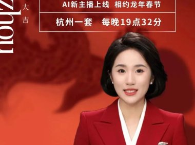 《杭州新闻联播》首推全 AI主持播报,真人主播能回家过年了