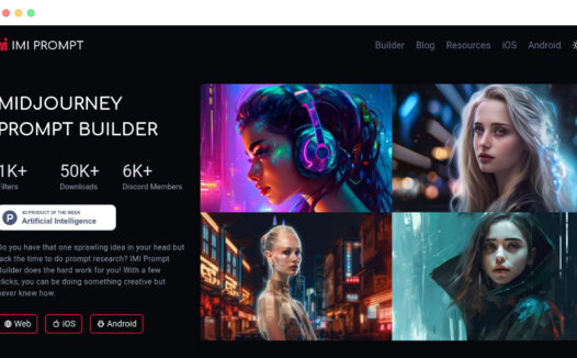 IMI Prompt:Midjourney绘画Prompt提示关键词生成器工具