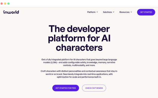 Inworld.ai: 为虚拟游戏角色赋予智能的AI应用开发平台
