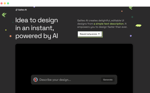 usegalileo.ai: 基于人工智能的AI界面UI设计工具