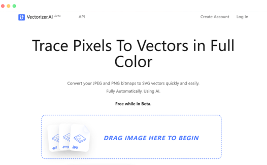 Vectorizer:使用AI将图片转换为SVG矢量图像的在线工具