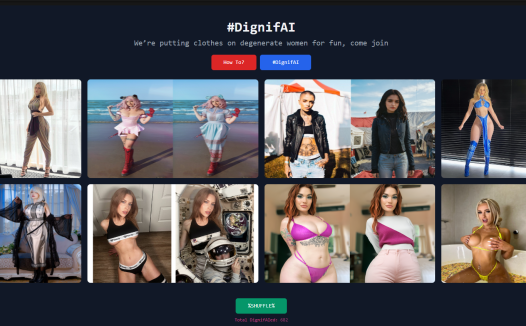 DignifAI:为暴露女性穿上衣服的工具