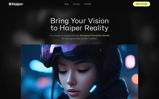 Haiper:一款完全免费的AI生成视频工具