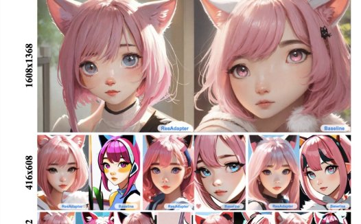 字节发布ResAdapter 可以解决Stable Diffusion肢体异常、画面崩坏问题