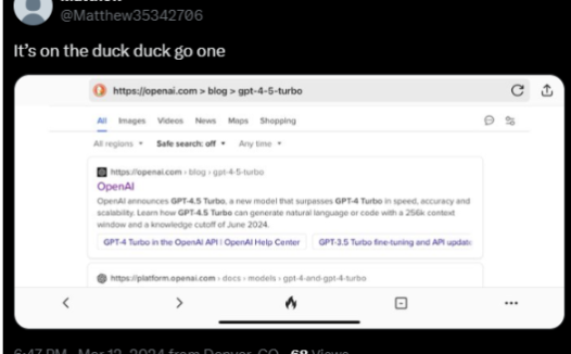 OpenAI的 GPT-4.5 Turbo意外曝光，可能于 6 月发布