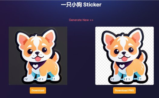 免费AI贴纸工具Sticker.Show 支持中文输入